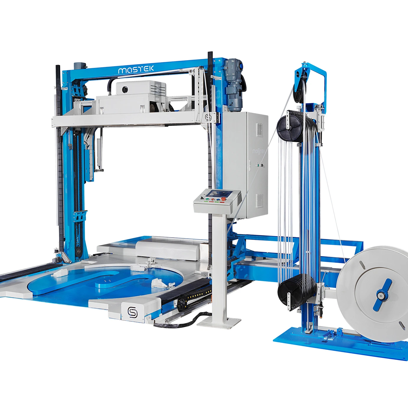 Automatic Stretch Film Wrapping machine Fully Automatic Pallet Strapping Machine