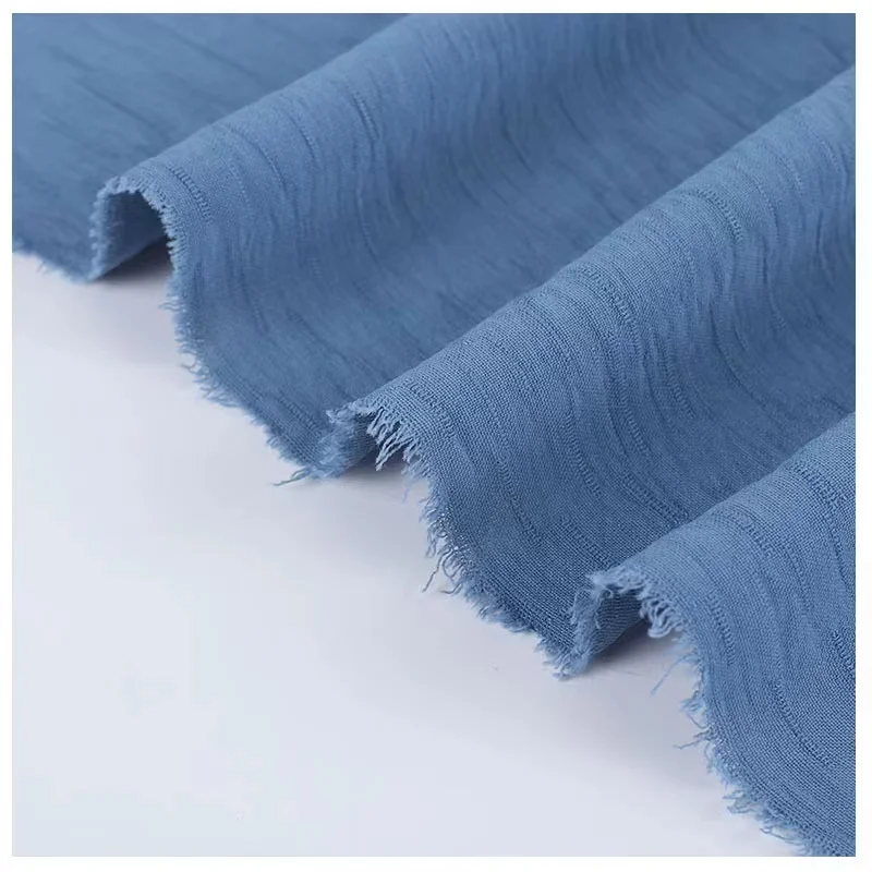 2023 CEY imitation bamboo hemp texture fabric 170g spring/summer dress shirt pajamas CEY  fabric abaya