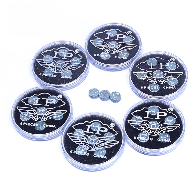 LP high quality single layer leather 10mm to 13mm snooker  cue tips