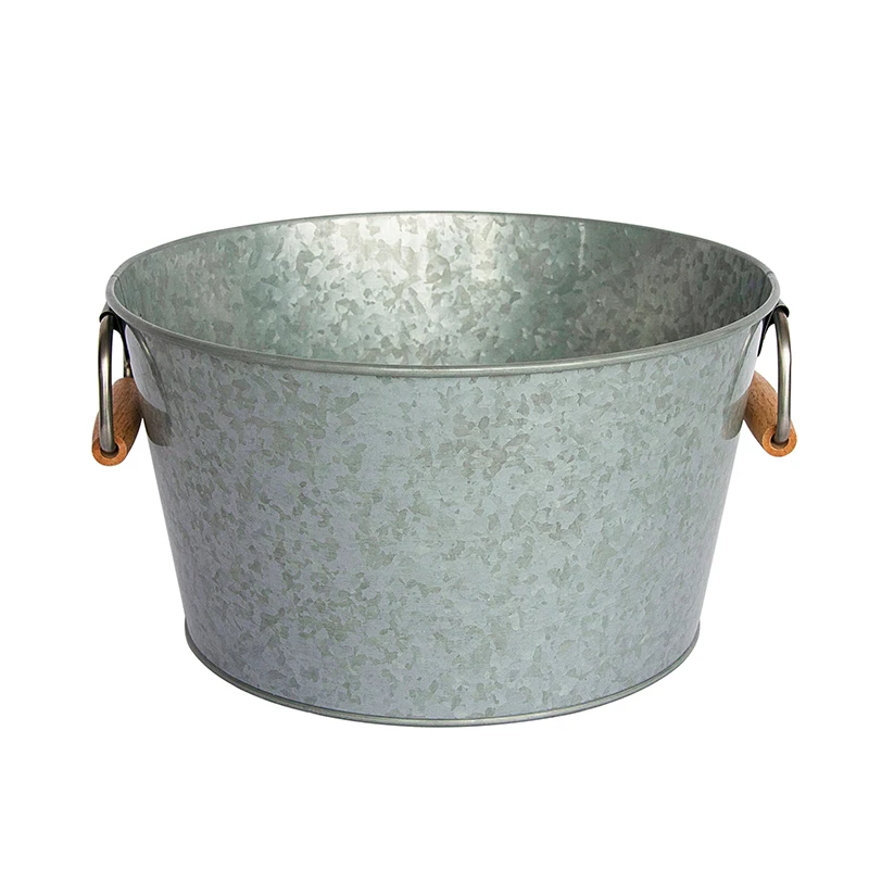 Ice bucket galvanized metal table centerpiece party supplies beer and drinks buckets with handle