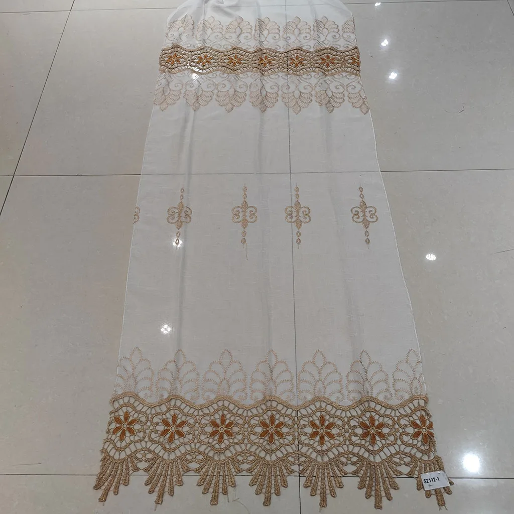 Cheap sheer embroidery South America style curtain fabric textiles window