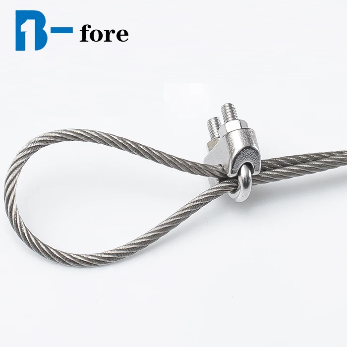 
304 Stainless Steel Wire Rope M2 Clip U Bolt Clamp Type clamp for wire rope 