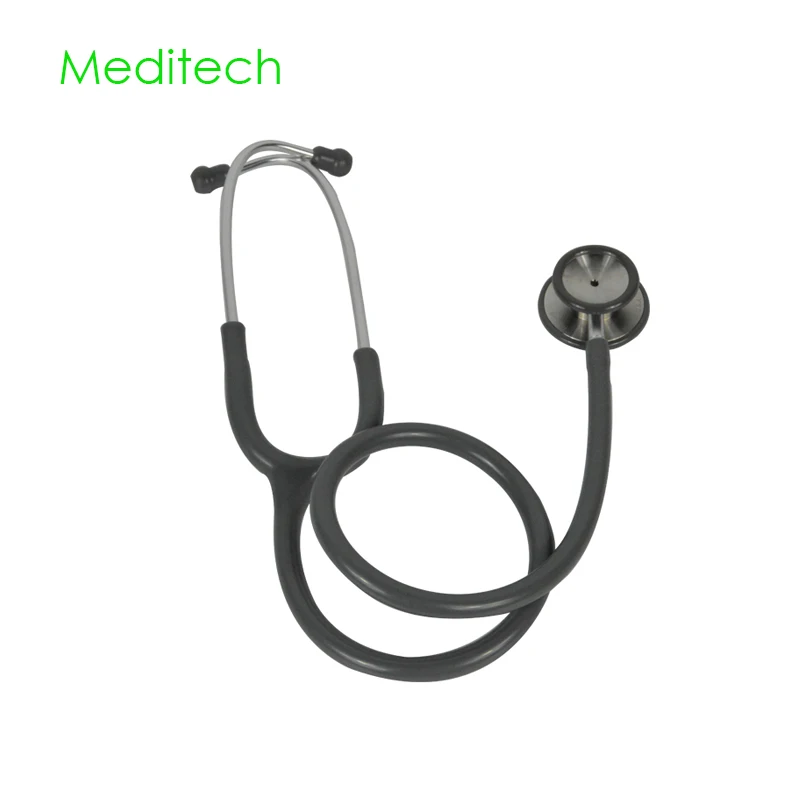 Meditech двойной головкой из нержавеющей стали кардиологии Спецодежда медицинский стетоскоп