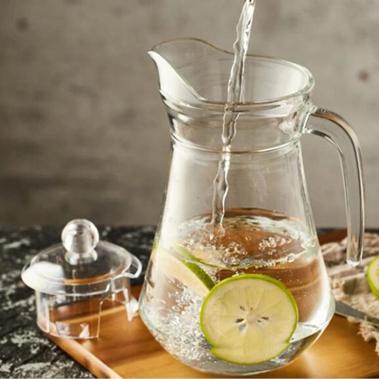 Glassware High Quality Glass Pitcher Clear Jug Carafe Cup Set Drinking Glass Set