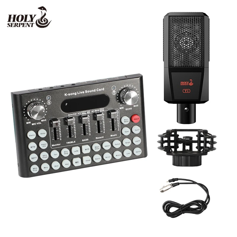 
Профессиональный конденсаторный микрофон для записи в реальном времени 