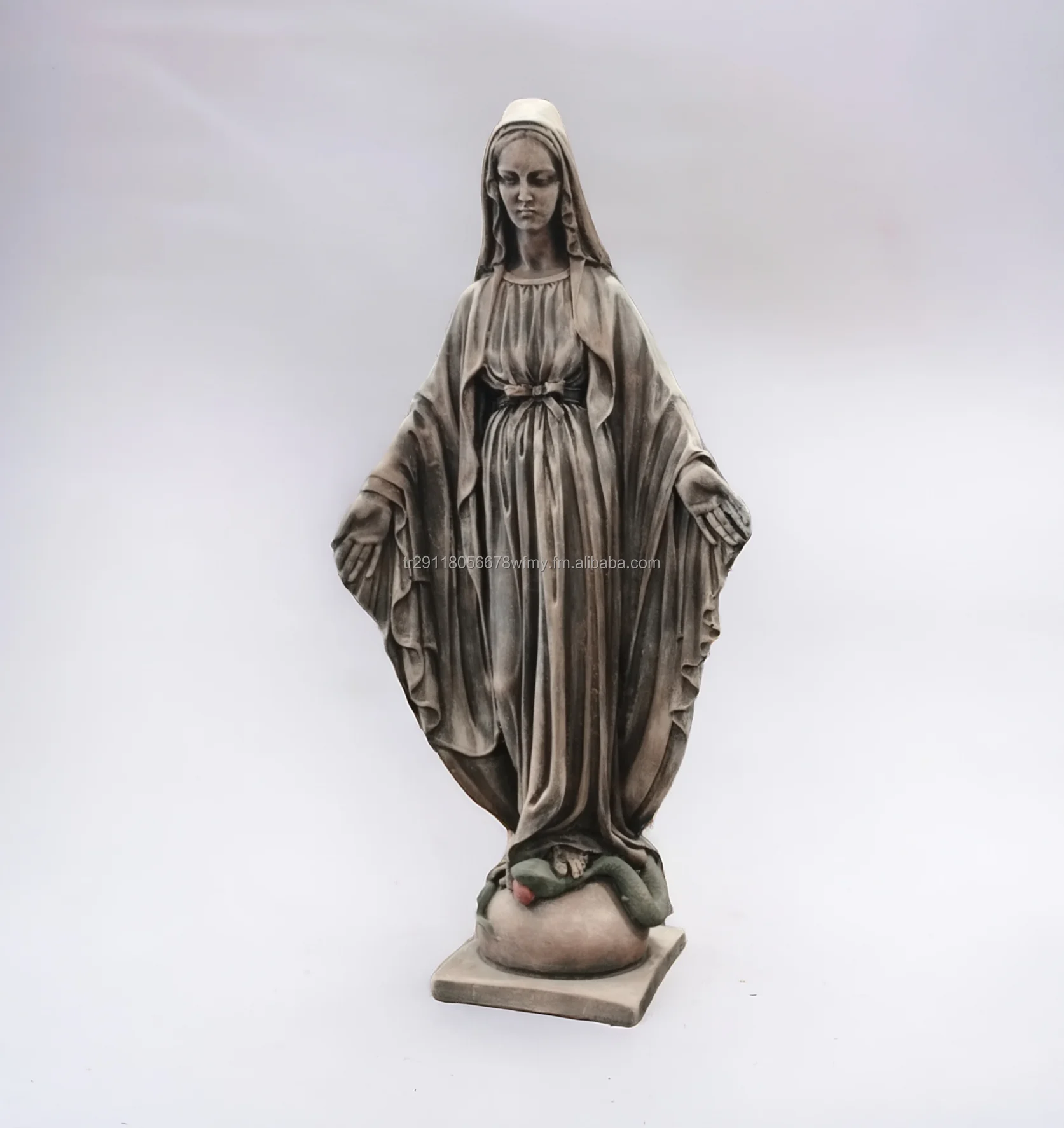 Best Seller Large Virgin Mary Statue Sculpture Modern Home Decor Religious Figurine Made of Resin for Restaurant Hotel Accent