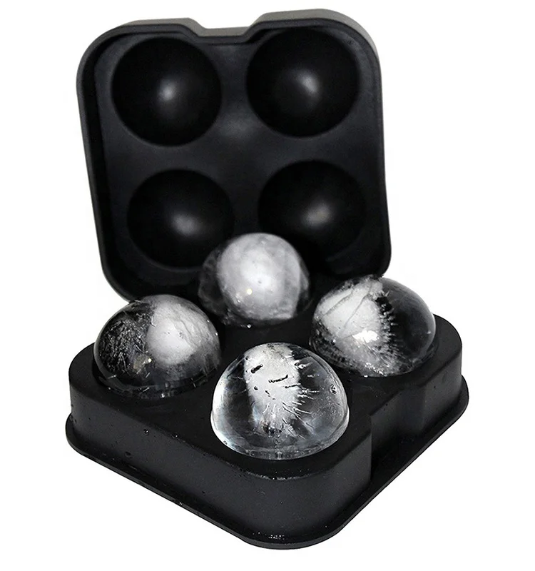 2020 New Design Food Grade ball Shaped Silicone Ice Cube Tray