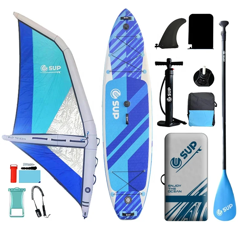 11 inflatable windsurfing board with sail double layer windsurf paddleboard windsurf boards surfboard kitesurfing