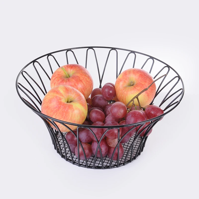 Fruit Basket 3 Tier Metal Foldable Storage Baskets Green Foldable Wire Net Hanging Basket Each Pc in a Gift Box,then 10pcs /ctn