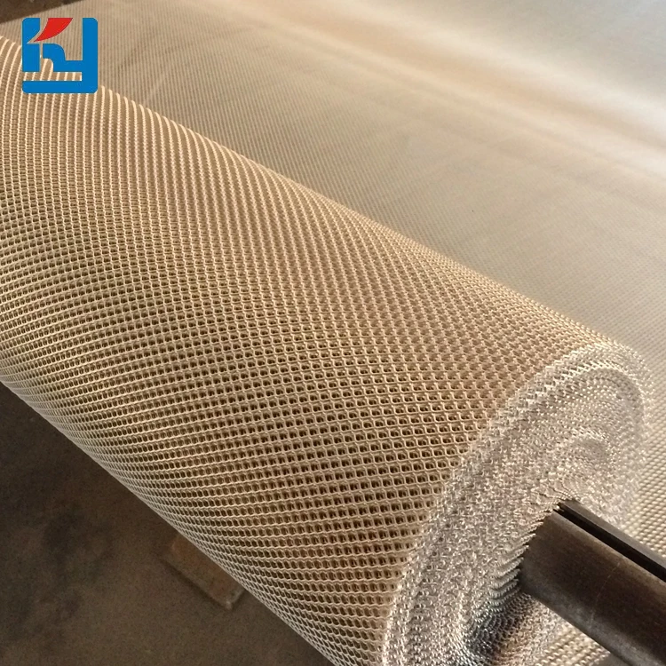 High class 6mm x 4mm aluminum expanded metal mesh micro gutter guard mesh price list