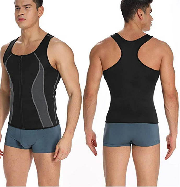 Men Neoprene Slimming Vest Hot Power Belt Body Shapewear