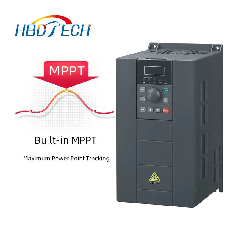 Усовершенствованный 3-фазный инвертор солнечного насоса HBDTECH PV550 0 75 кВт со встроенным контроллером MPPT