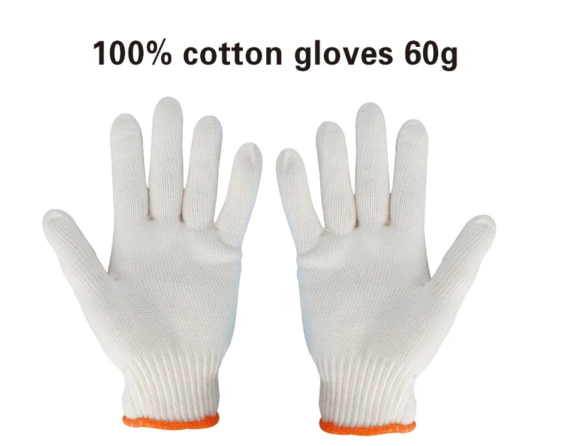 Labor protection wear gloves Cotton wholesale thickened encryption site work non-slip gloves