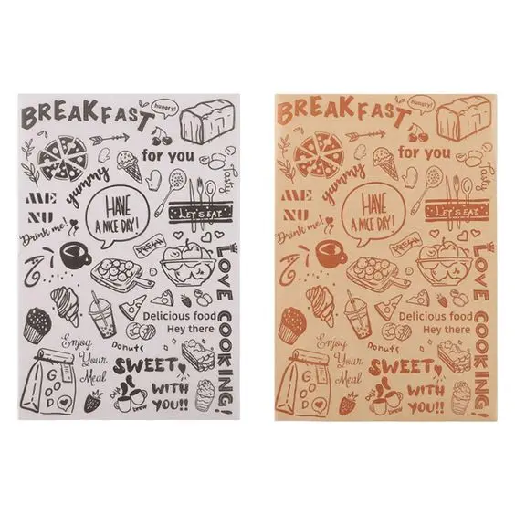 Wrapping Greaseproof Shawarma Food Grade White Coating Paper