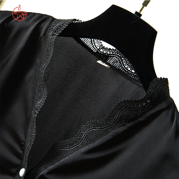 Fashionable short-sleeved lace pajamas home service students fresh home sleepwear can be worn outside