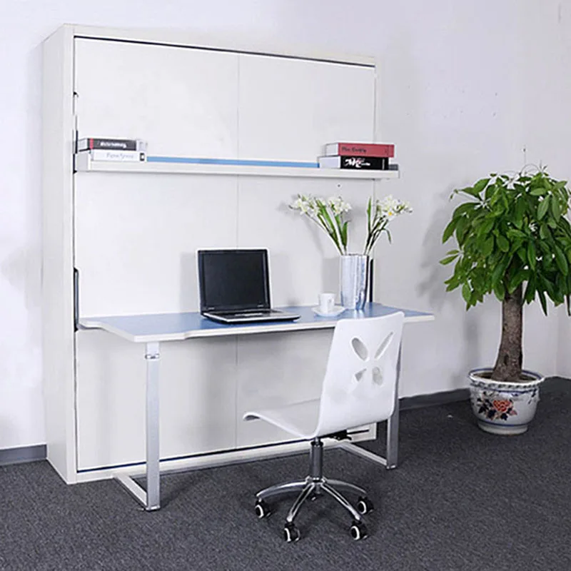 
Modern smart high quality home furniture folding saving space murphy bed with computer desk folding bed wall bed 