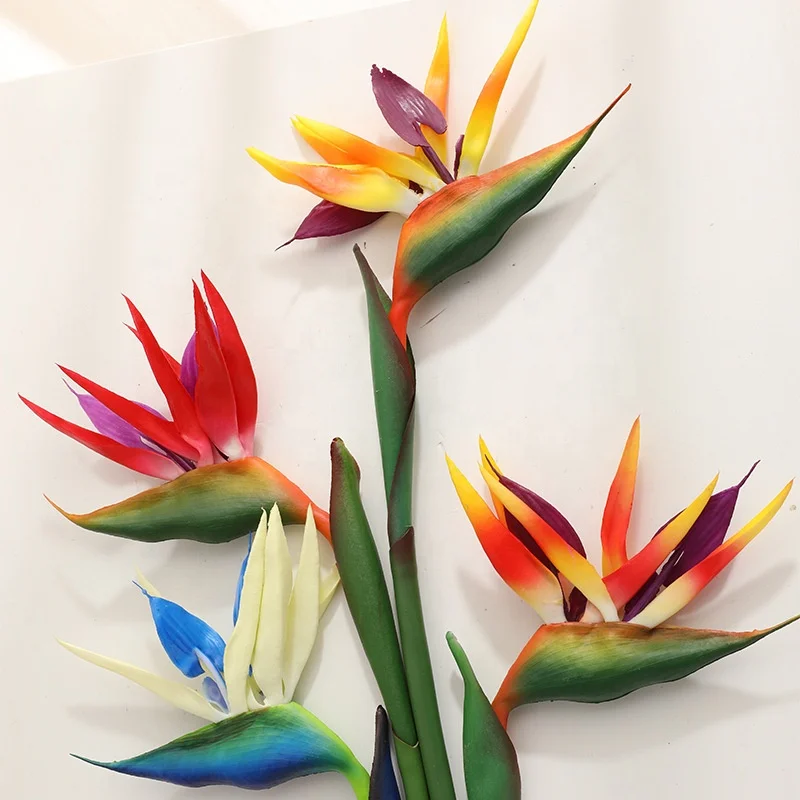 YOPIN 331 Artificial Flowers Home Decor Artificial Bird Of Paradise Plant Bird Of Paradise Flower