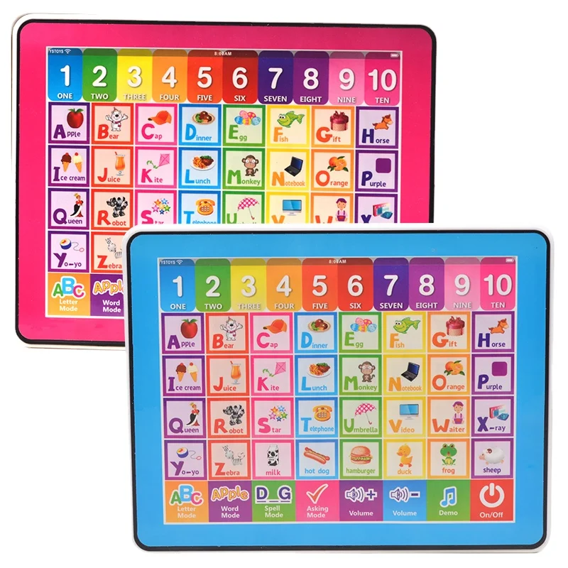 English ABC Letters Learning Pad Touch Tablet For Kids Multi-function Learning Machine Early Educational Toy For Children