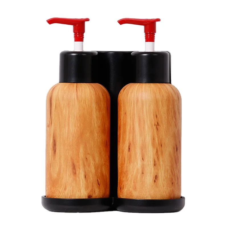 China Factory Price Customized Box Logo Packing Graphic Technical   Double Soap Dispenser Pumps Black For Hotel