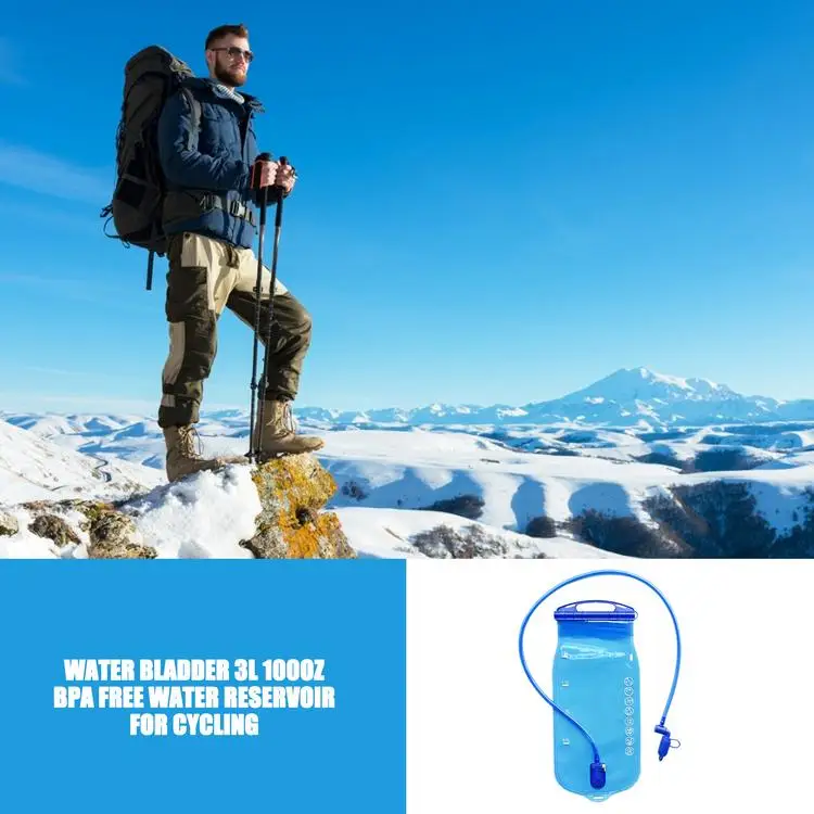 
2021 New Water Bladder 3L 100oz BPA Free Water Reservoir for Cycling 