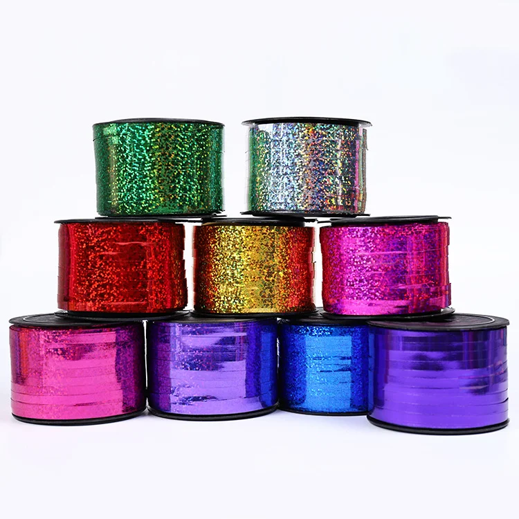 Factory Shiny Curling Ribbon Metallic Balloon Roll for Party Festival Art Craft Decor Florists Weddings Crafts and Gift