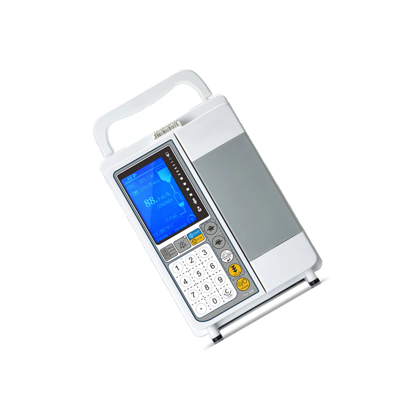 Numeric keypad Human Veterinary Medical Insulin Disposable Injection Syringe Pump IV Infusion Pump