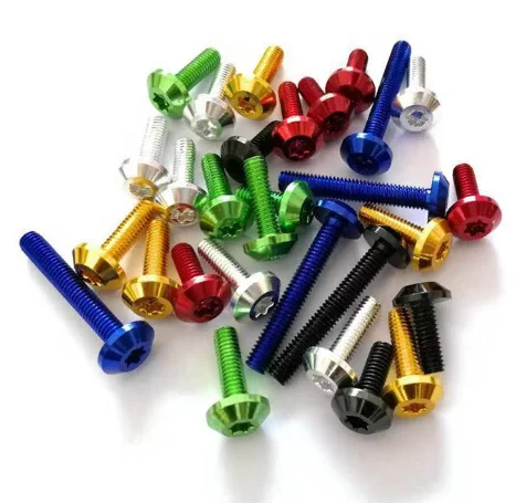 DIN912 hex head color titanium screw Cup head titanium alloy bolt