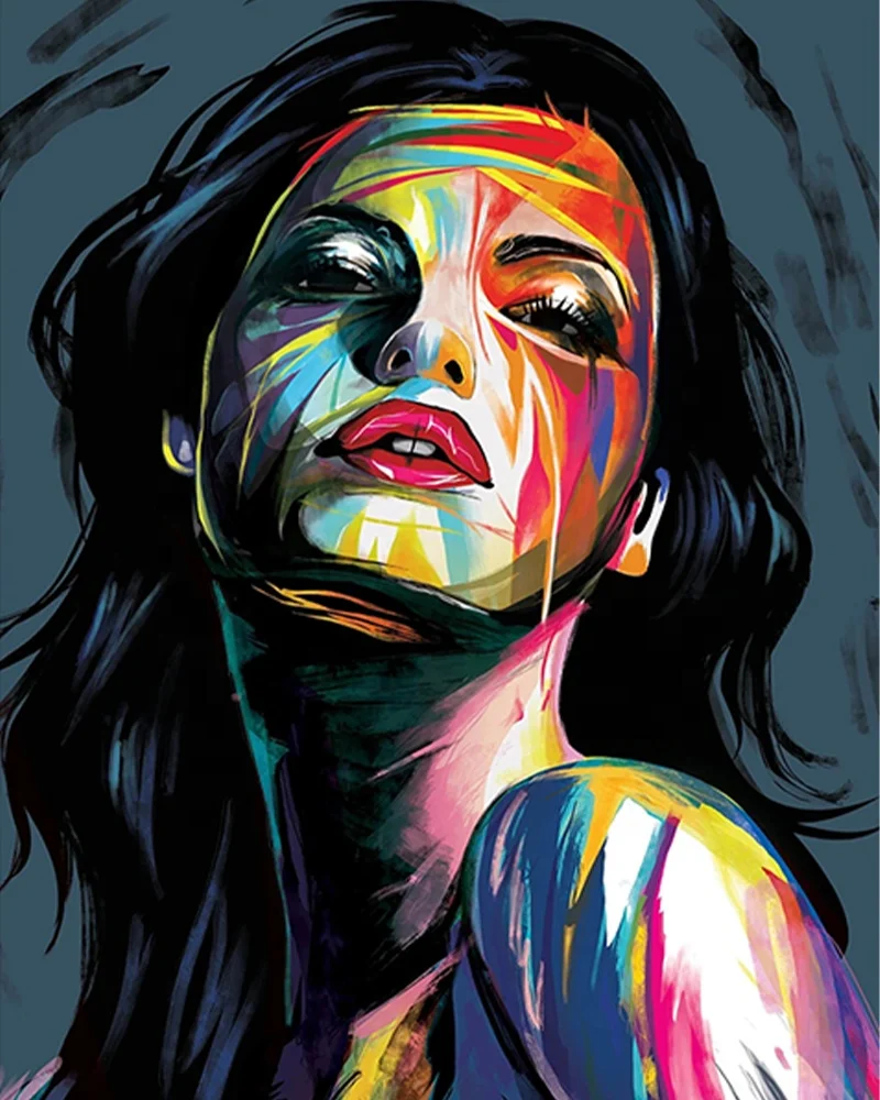 Classic European pictures lion tortoise canvas roll 40x50 diy frame paint by numbers for adults nudes