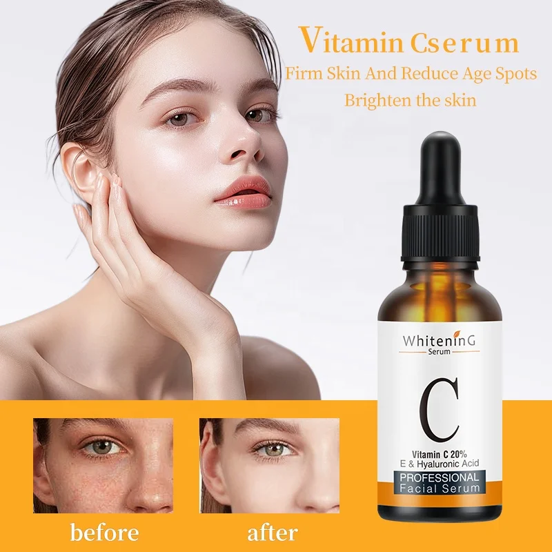 Vitamin C Serum Face Anti Aging Serum Hyaluronic Acid Organic Aloe Vera And Jojoba Oil Hydrating Bright