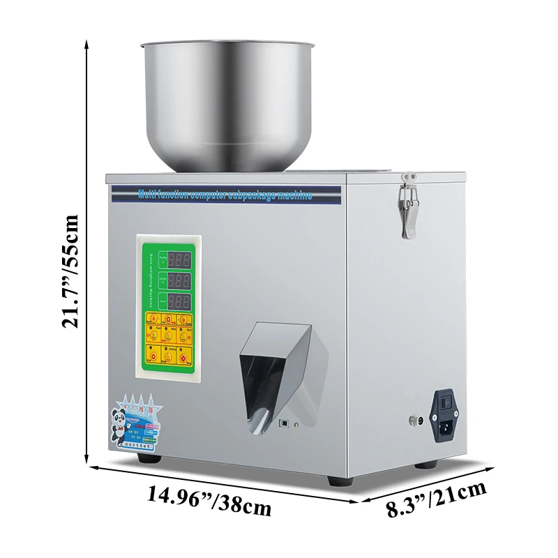 1-100g  Bottle Food Nuts Granule Herbs Candy Spices Flour Milk Tea coffee Powder Semi Auto Powder Weighing Filling Machine