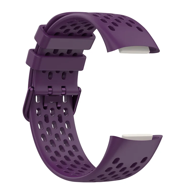 Hole design sport Silicone smart watch strap for Fitbit charge 5