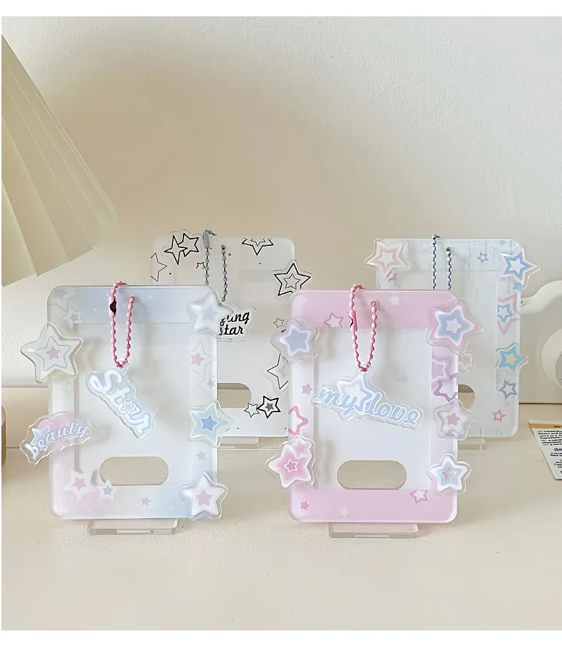 Factory Wholesale Custom UV Printed Photocard Holder Stars Photo Collect Kpop Acrylic Photo Card Holder