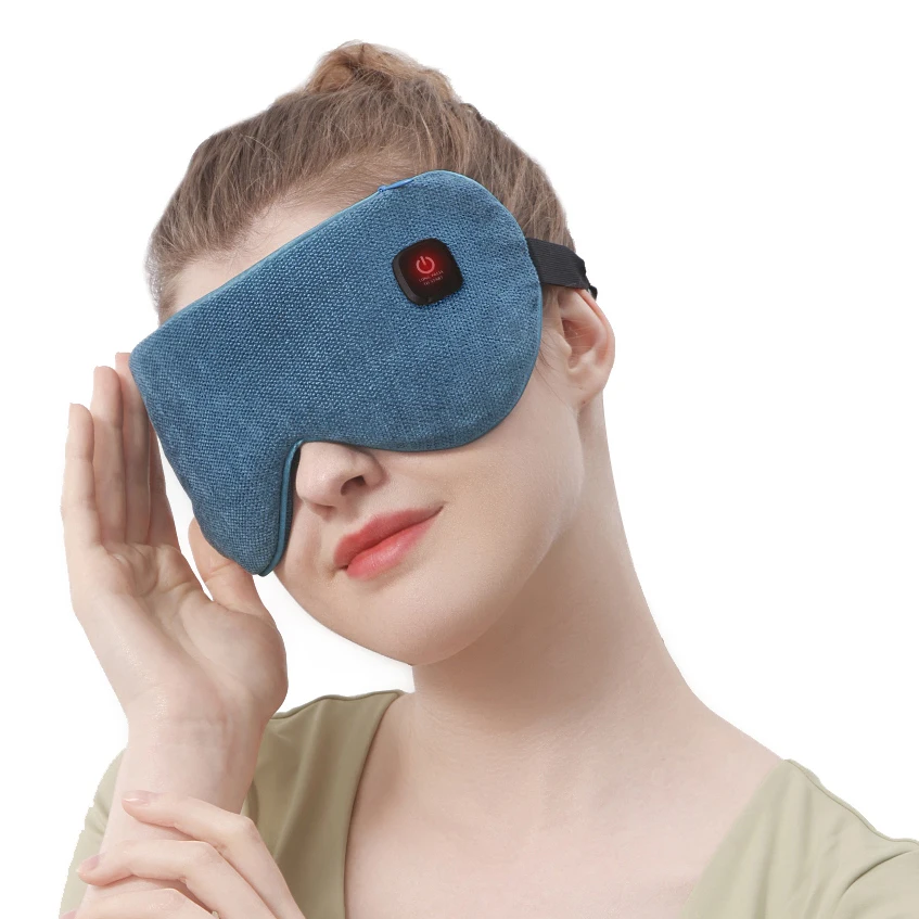 Cordless Heated Eye Mask, Warm Eye Compress Mask for Dry Eyes,Rechargeable Electric Heated Eye Mask with Graphene