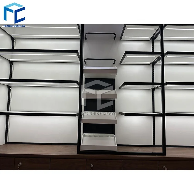 Fashion High Quality Bag Shop Retail Boutique Handbag Showroom Design Manufacturing Supplier Shoe Shop Furniture Display