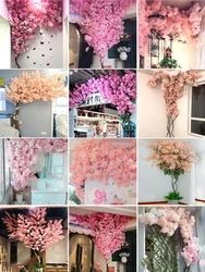 Artificial silk cherry blossom table tree flowers wedding centerpiece trees for sell decoration wholesale
