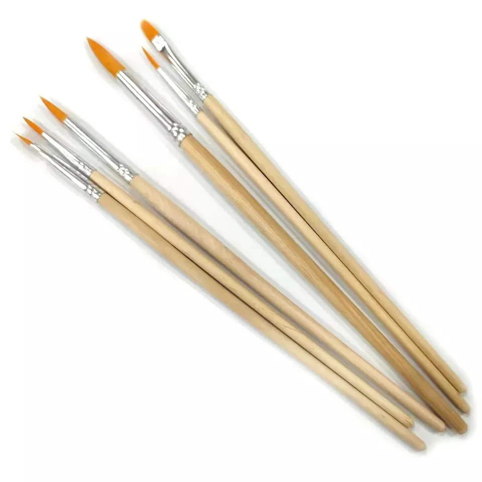 15 шт. деревянной ручкой набор кистей для рисования Картина маслом Акриловые акварельные краски кисти