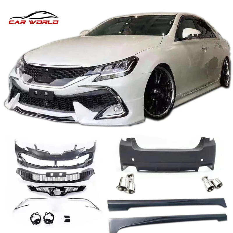  Хит продаж Автомобильный кузов для 2010 -2017 Toyota Mark X Rezi to 2018 передний бампер задний боковой скрит гриль