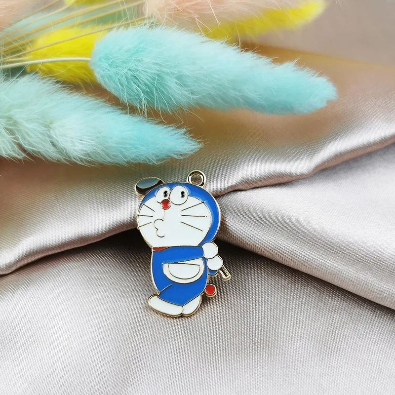 2023 Jewelry Wholesale Metal Alloy Japanese Anima kawaii Enamel Cartoon Charms Pendant for Bags Keychain Necklace Making