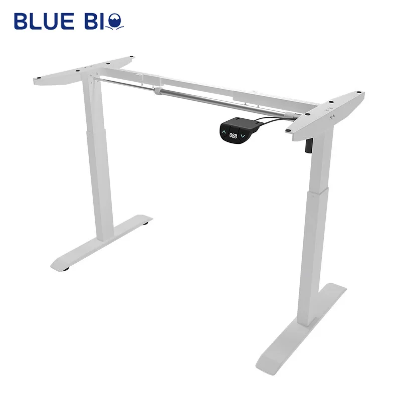 Home Office Height Adjustable Elevated Desk Legs Single Motor Electric Intelligent Lifting Desk Frame
