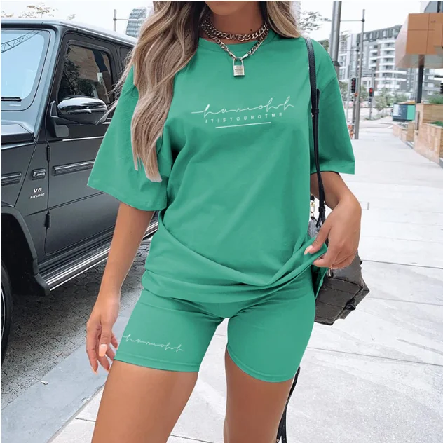women designer clothes 2021 trending famous brands summer clothing two piece short pants set for women