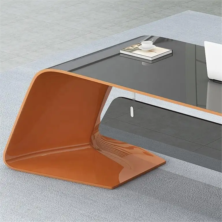 Mdf Commercial Office Furniture Luxury Executive Office Table Set L Shape Ceo Office Desk