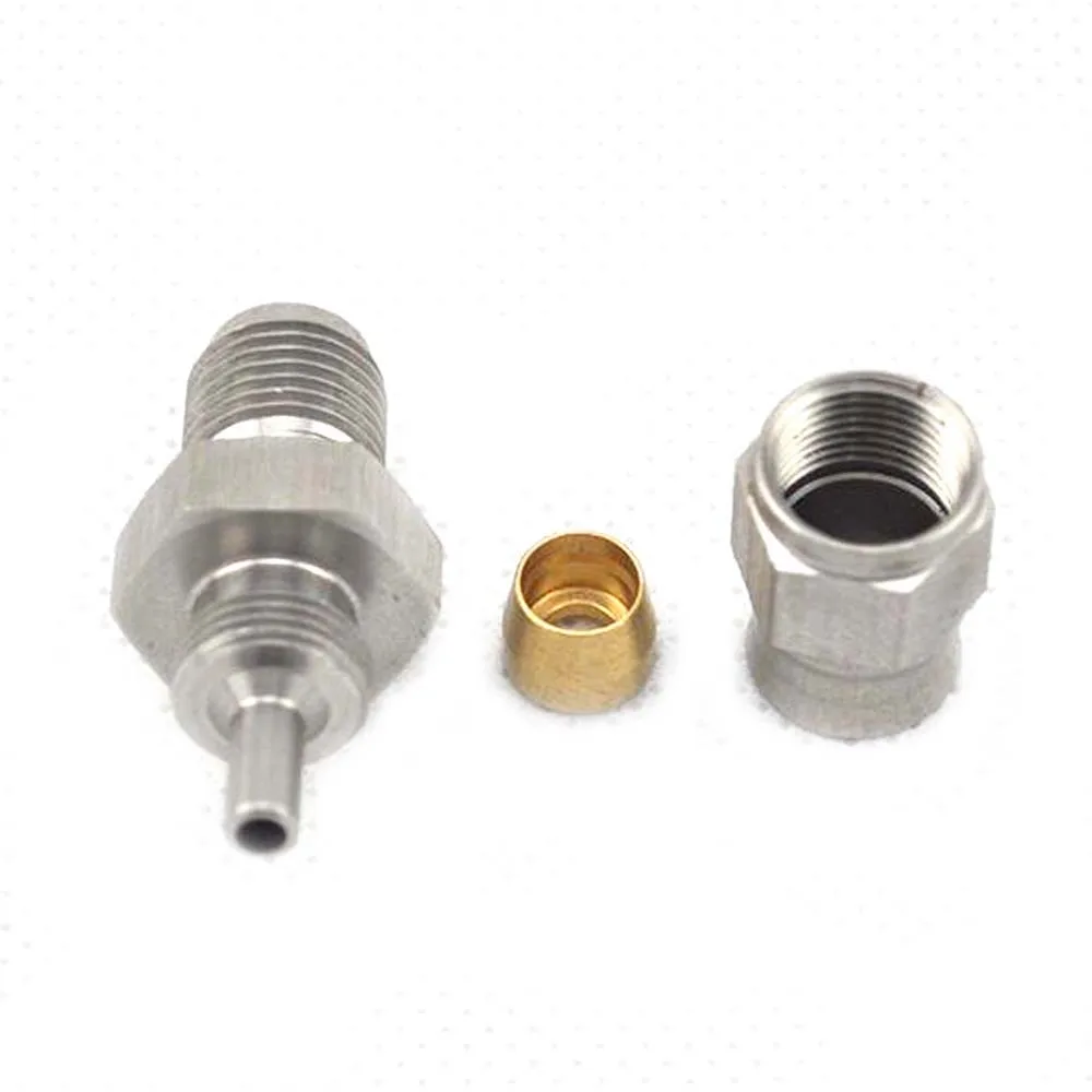 stainless steel braided PTFE hose Stainless steel material male /female AN3 fitting