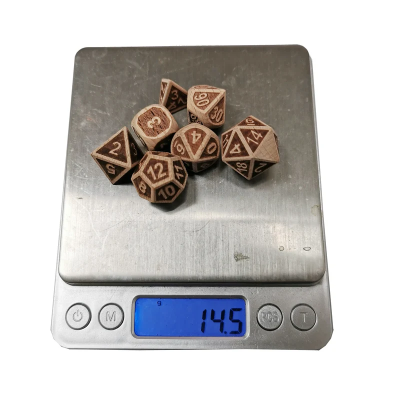 
Manufacturers wholesale customized wood dice CNC precision processing dice game 