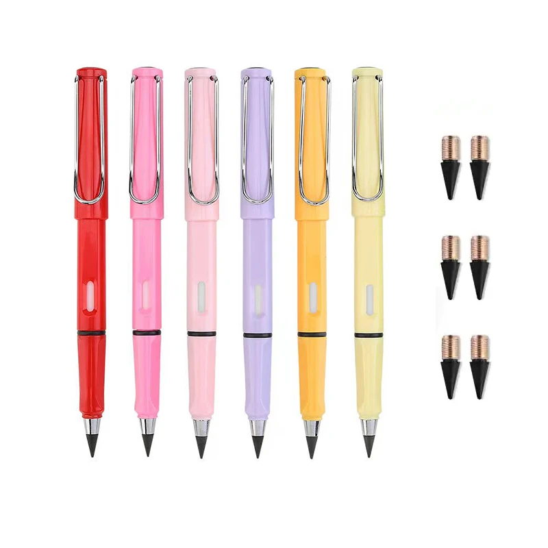 New Technology Kids Everlasting Pencil Custom Logo Unlimited Erasable Inkless Pen Eternal Pencil Set With Eraser