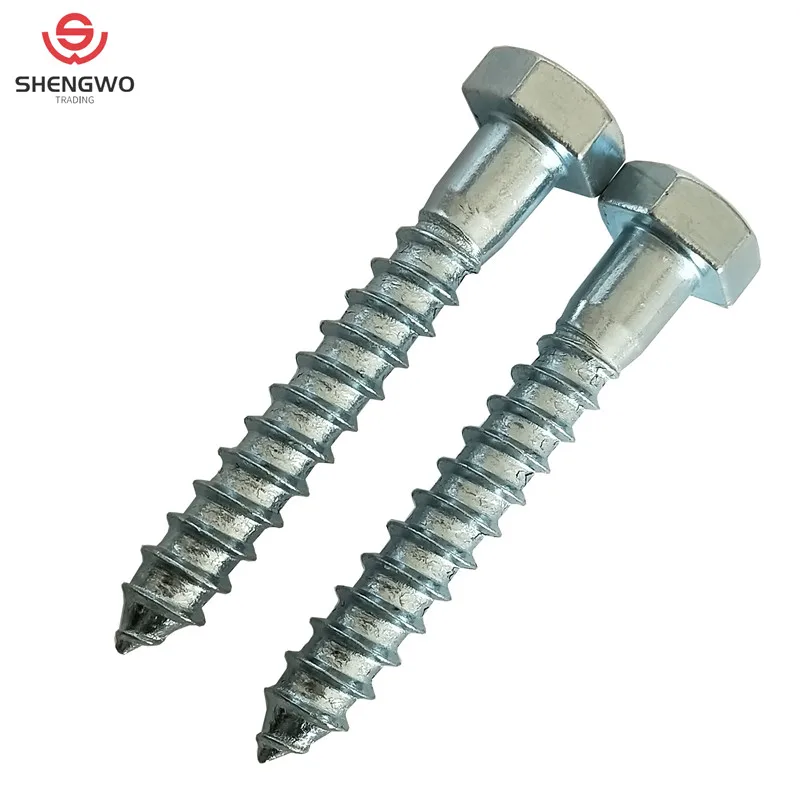 Hardware Fasteners Metric DIN571 Hex Head Lag Screw for Wood