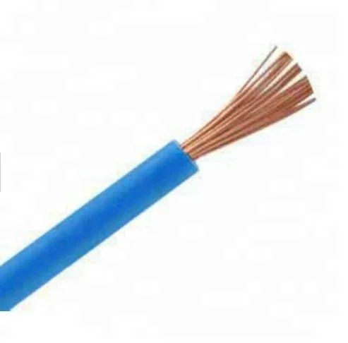 6MM Stranded Copper Conductor PVC Insulation Black Blue Color Electrical Wire H07V-K