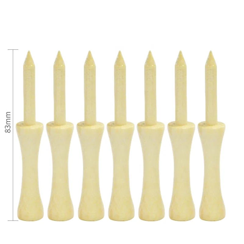 SXL Premium Eco-Friendly Natural Bamboo Golf Tees Logo Customized Step Down Tees