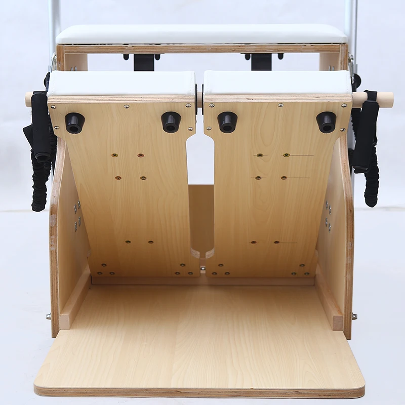 Pilates Chair Split-Pedal Stability Combo Chair with Handles Yoga Fitness Trainer Reformer Machine Pilates Equipment