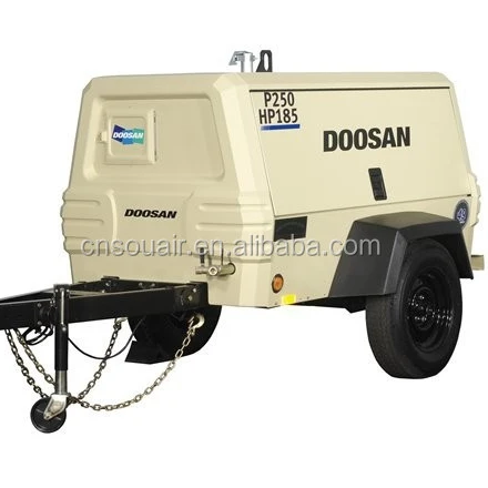 Doosan Ingersollrand P250/HP185 Air Compressor 185CFM-250CFM At 7-10bar pressure Deutz diesel engine USA Origin