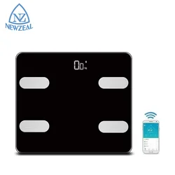 Умные весы для ванной, безмен для взвешивания с синими зубьями, светодиодный дисплей, Беспроводные цифровые весы с синими зубьями для ванной комнаты